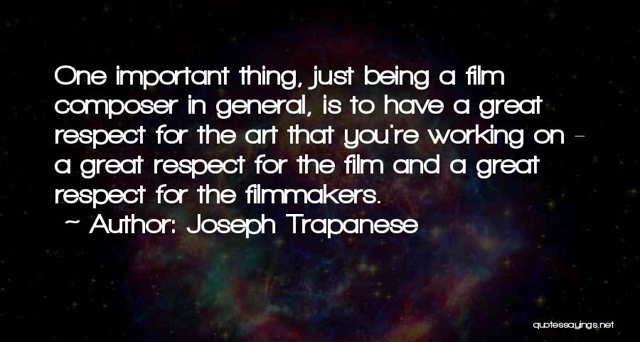 Film Composer Quotes By Joseph Trapanese