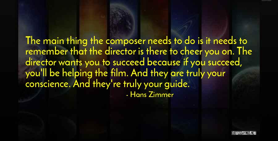 Film Directors Quotes By Hans Zimmer Film Directors Quotes By Hans Zimmer