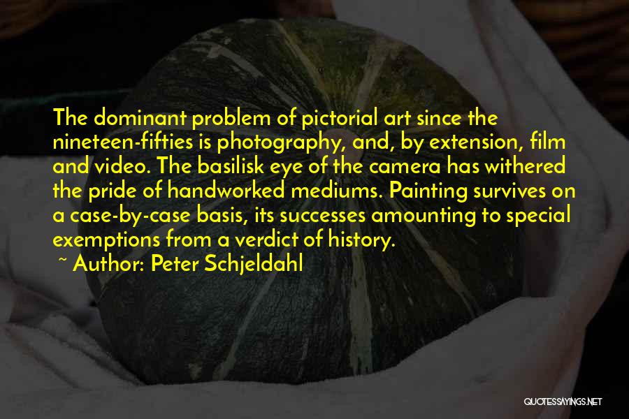 Film Photography Quotes By Peter Schjeldahl