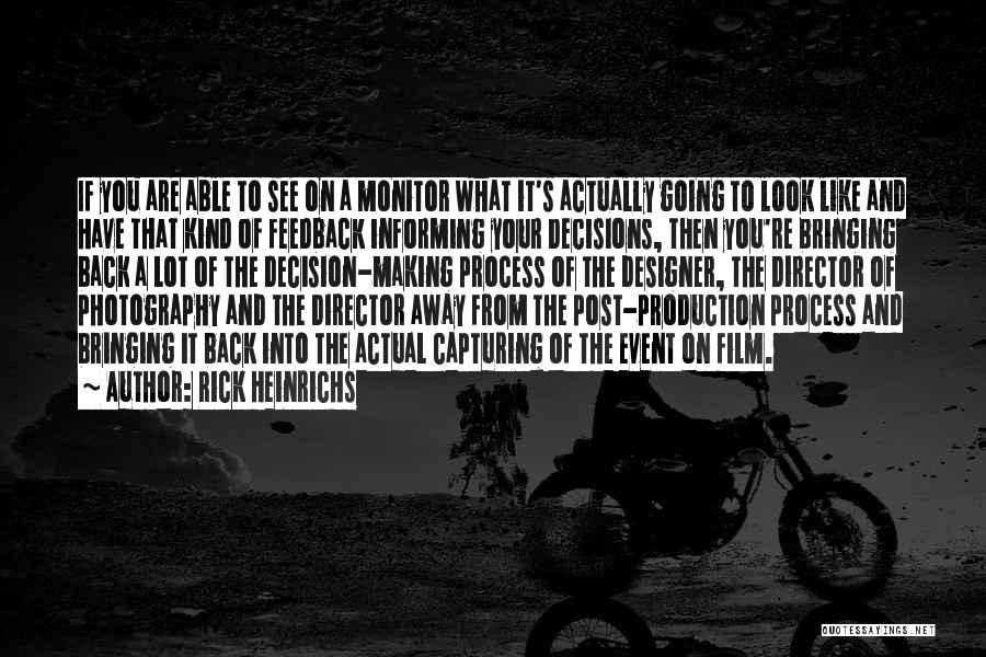 Film Photography Quotes By Rick Heinrichs