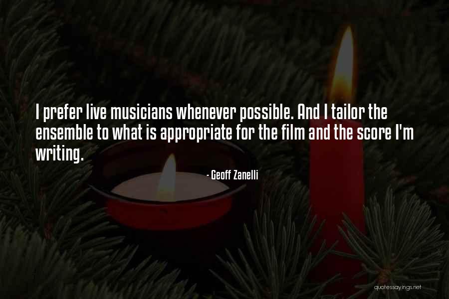 Film Score Quotes By Geoff Zanelli Film Score Quotes By Geoff Zanelli
