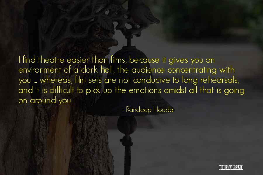 Film Sets Quotes By Randeep Hooda