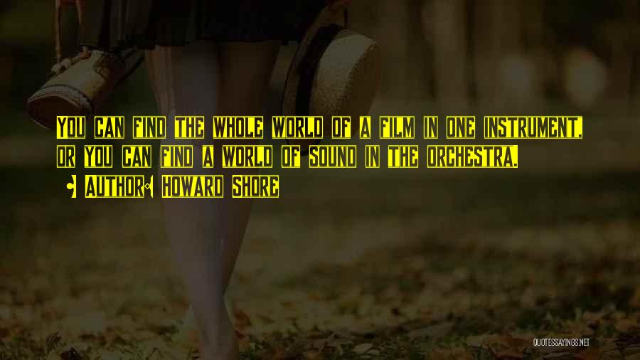 Film Sound Quotes By Howard Shore