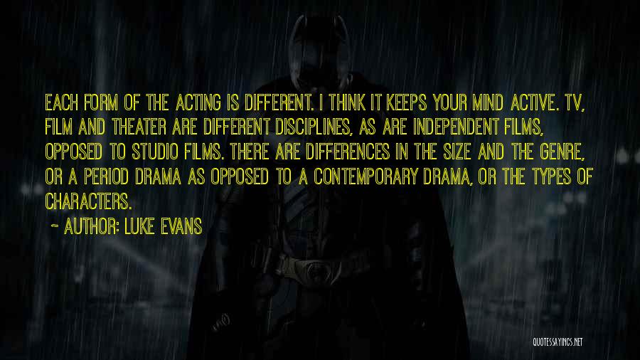 Film Studio Quotes By Luke Evans
