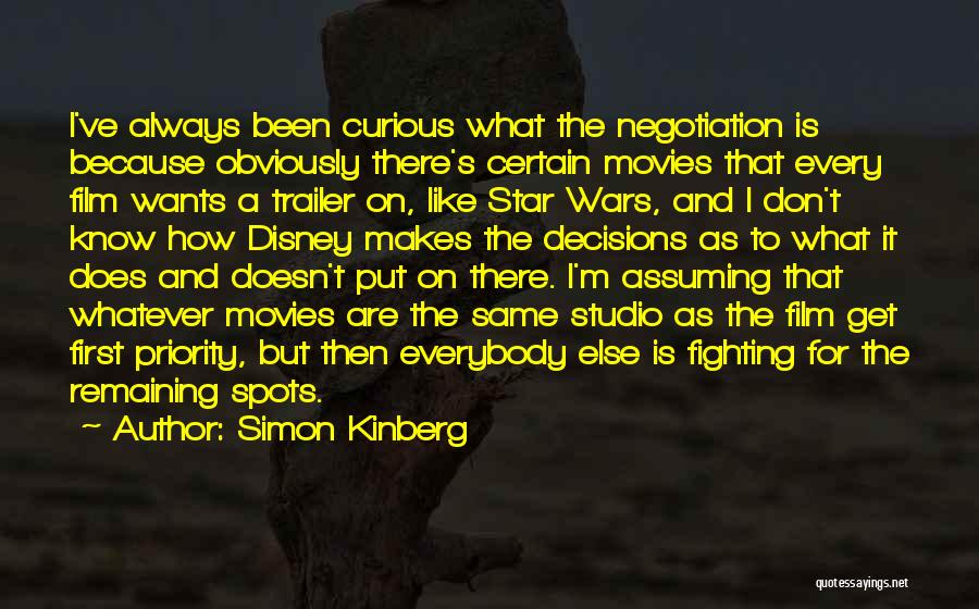 Film Studio Quotes By Simon Kinberg