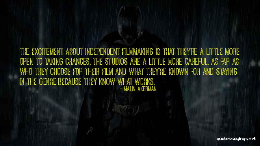 Filmmaking Quotes By Malin Akerman