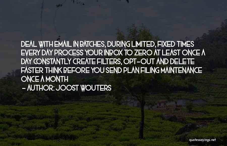 Filters Quotes By Joost Wouters
