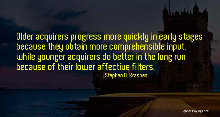 Filters Quotes By Stephen D. Krashen