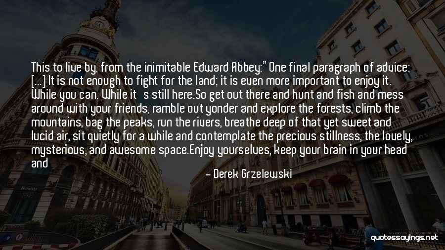 Final Advice Quotes By Derek Grzelewski Final Advice Quotes By Derek Grzelewski