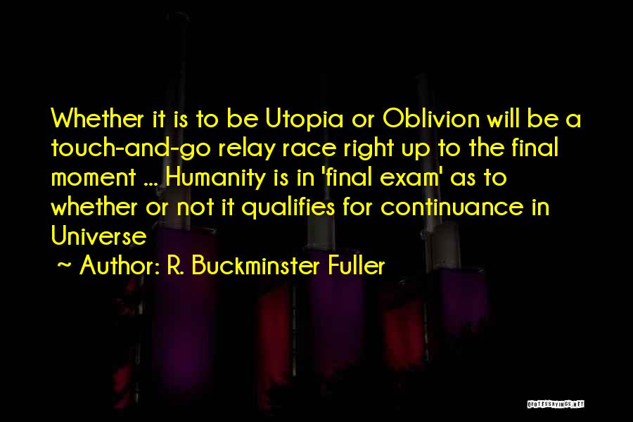 Final Touch Up Quotes By R. Buckminster Fuller