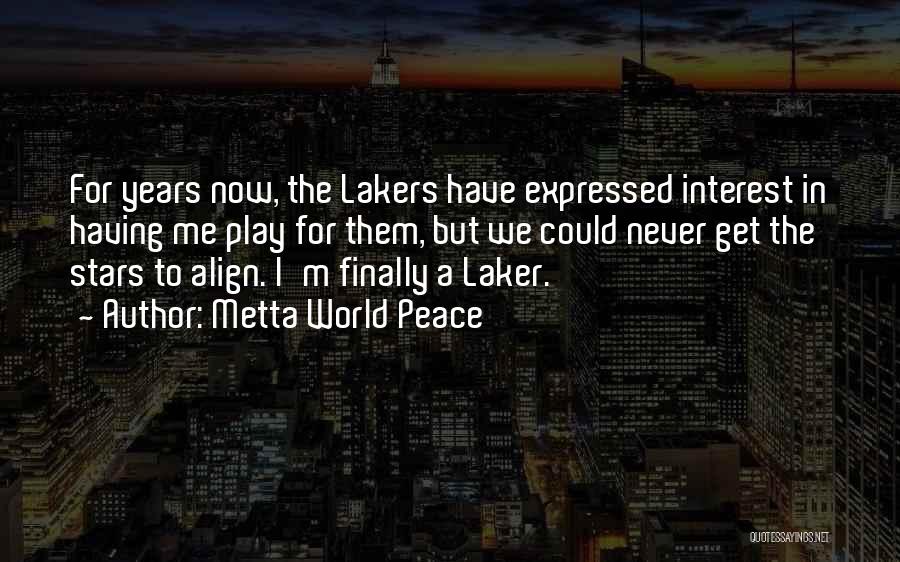 Finally At Peace With Myself Quotes By Metta World Peace