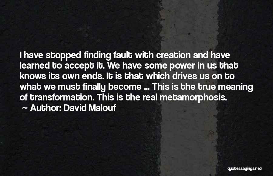 Finally Finding Someone Quotes By David Malouf