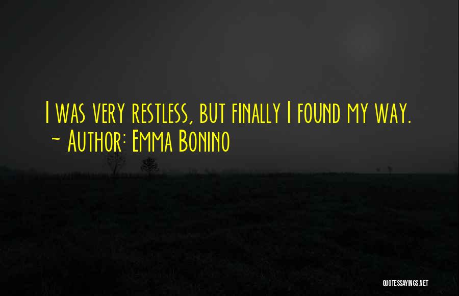 Finally Found Quotes By Emma Bonino