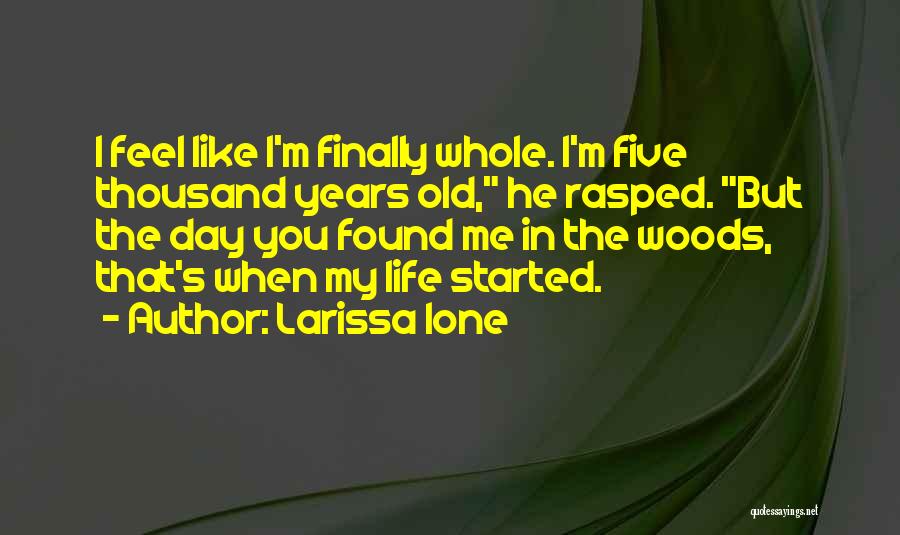 Finally Found Quotes By Larissa Ione