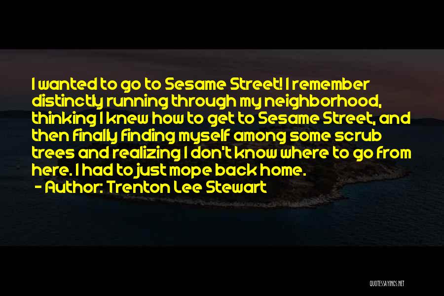 Finally Going Back Home Quotes By Trenton Lee Stewart