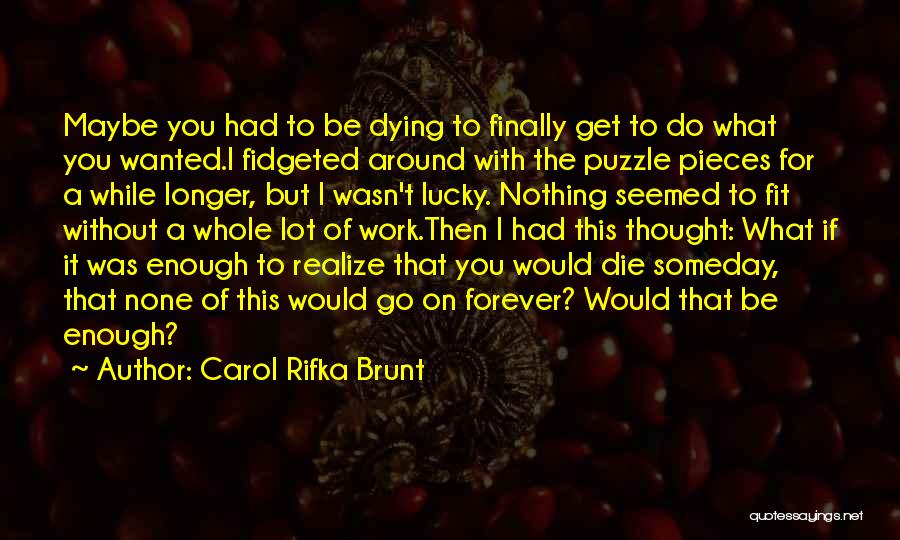 Finally Had Enough Quotes By Carol Rifka Brunt