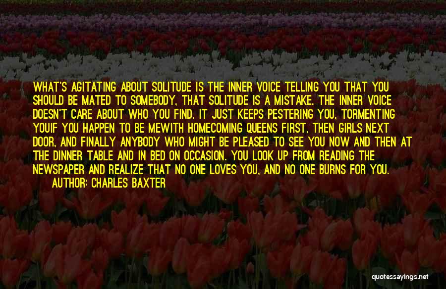 Finally I Am In Love Quotes By Charles Baxter