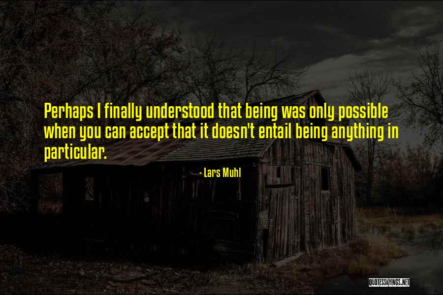 Finally I Understood Quotes By Lars Muhl Finally I Understood Quotes By Lars Muhl