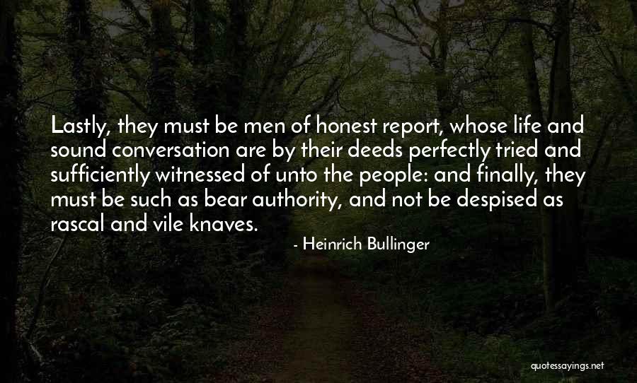 Finally Quotes By Heinrich Bullinger