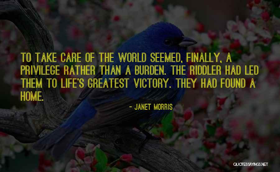 Finally Quotes By Janet Morris