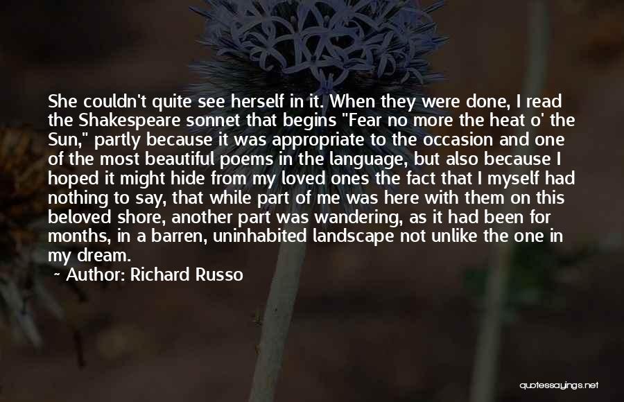 Finally Realized Quotes By Richard Russo