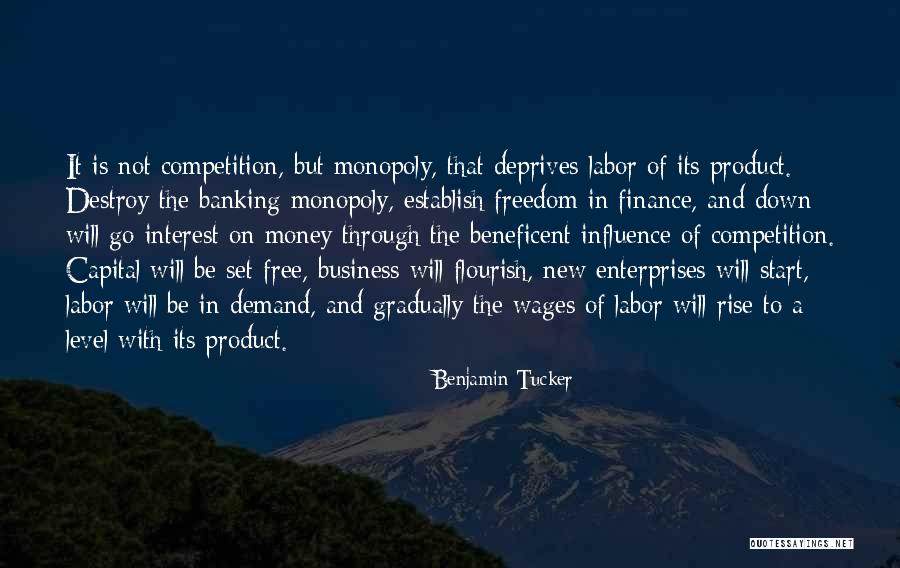 Finance And Banking Quotes By Benjamin Tucker