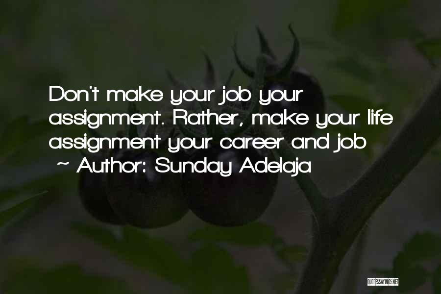 Finance Career Quotes By Sunday Adelaja