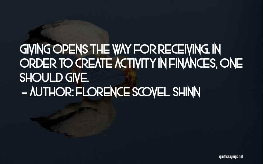 Finances Quotes By Florence Scovel Shinn
