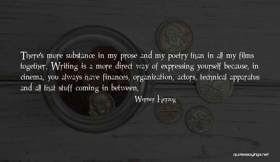 Finances Quotes By Werner Herzog Finances Quotes By Werner Herzog