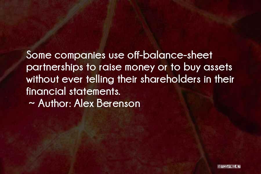 Financial Assets Quotes By Alex Berenson