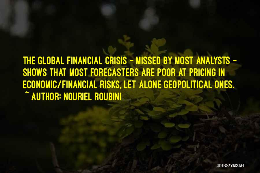 Financial Crisis Quotes By Nouriel Roubini