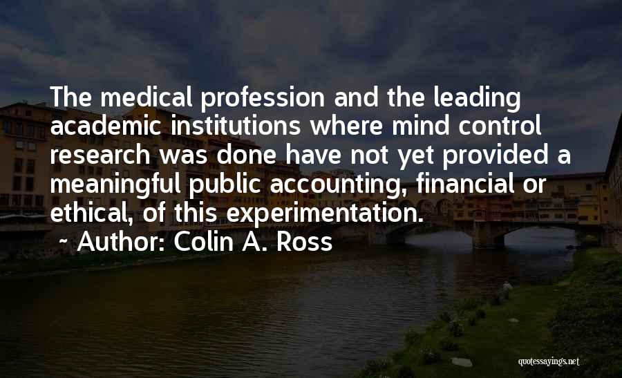 Financial Institutions Quotes By Colin A. Ross