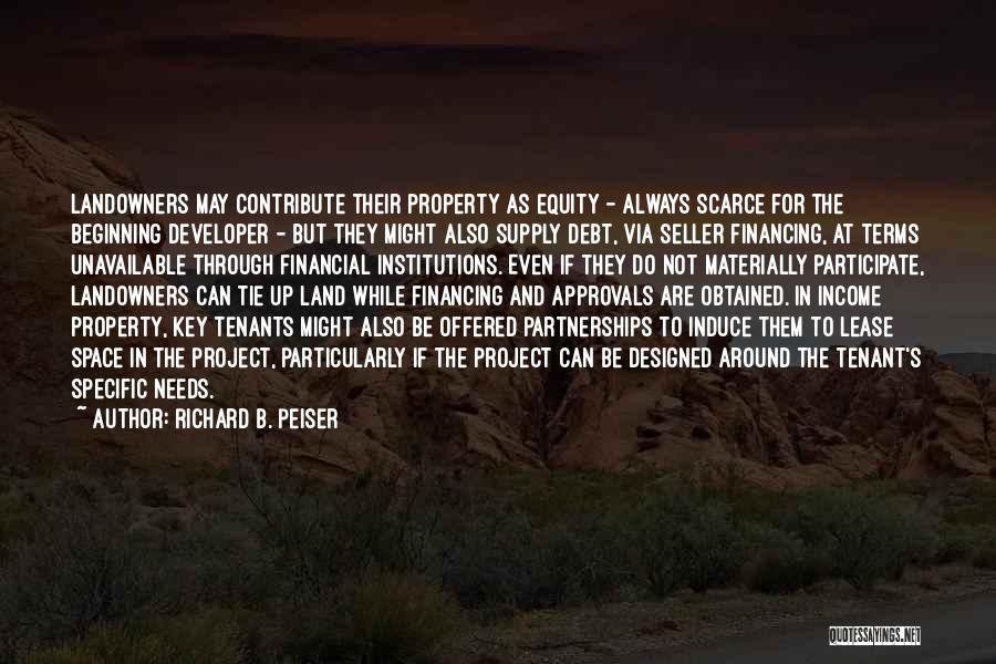 Financial Institutions Quotes By Richard B. Peiser