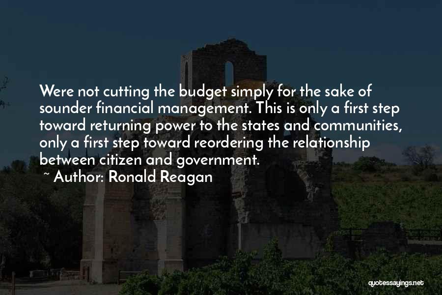 Financial Management Quotes By Ronald Reagan