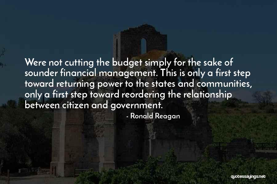 Financial Management Quotes By Ronald Reagan