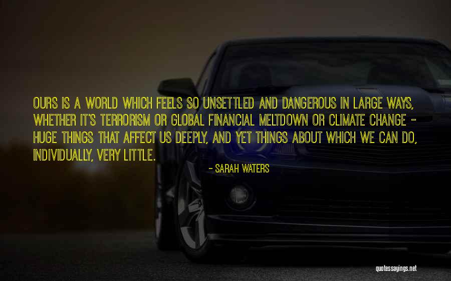 Financial Meltdown Quotes By Sarah Waters