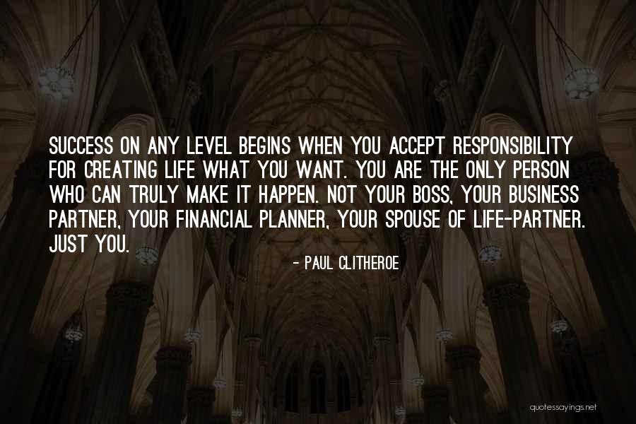 Financial Planner Quotes By Paul Clitheroe