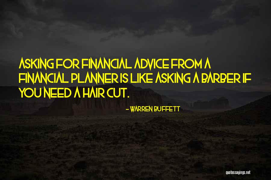 Financial Planner Quotes By Warren Buffett