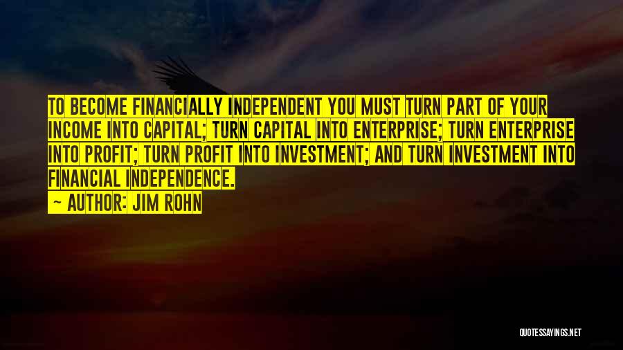 Financial Profit Quotes By Jim Rohn