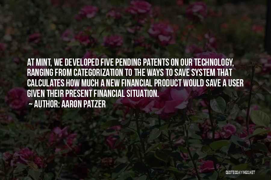 Financial Quotes By Aaron Patzer