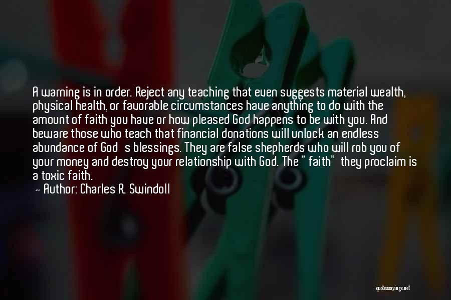 Financial Quotes By Charles R. Swindoll
