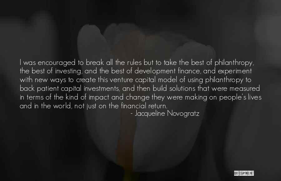 Financial Quotes By Jacqueline Novogratz Financial Quotes By Jacqueline Novogratz