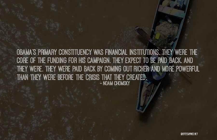 Financial Quotes By Noam Chomsky