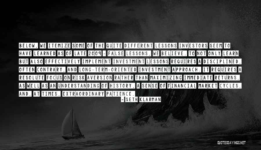 Financial Quotes By Seth Klarman Financial Quotes By Seth Klarman
