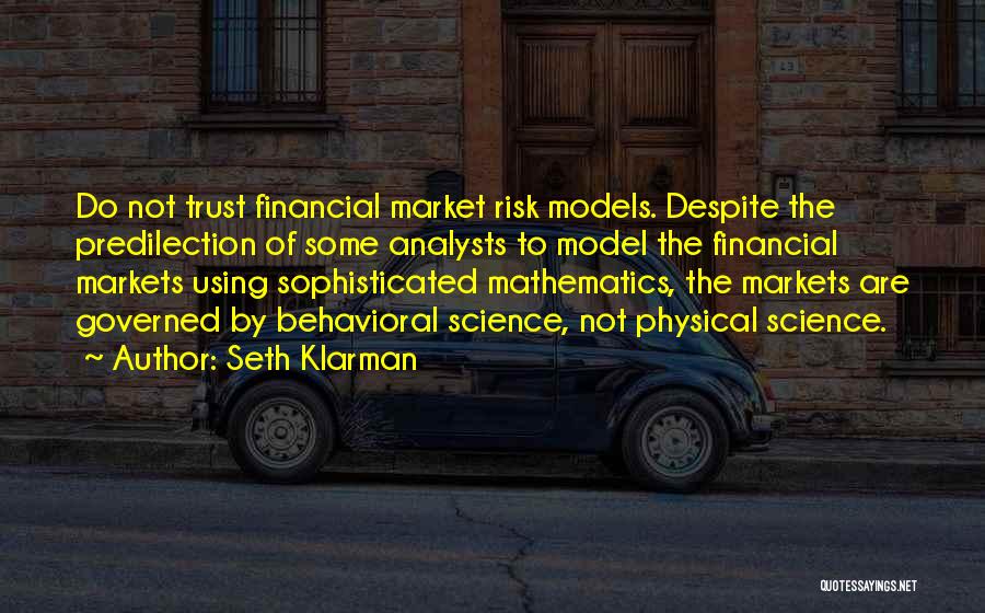 Financial Risk Quotes By Seth Klarman