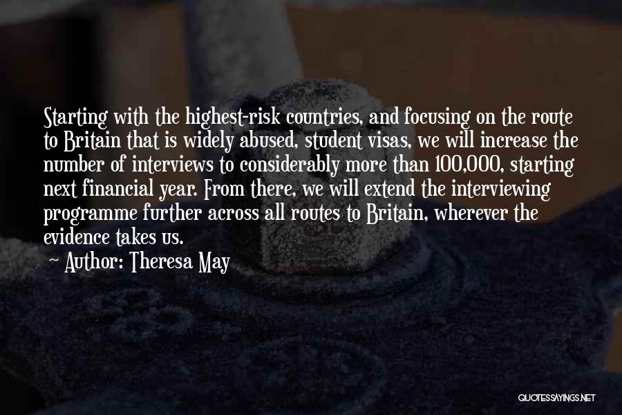 Financial Risk Quotes By Theresa May
