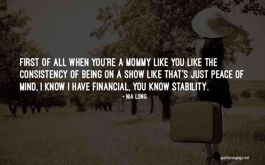 Financial Stability Quotes By Nia Long