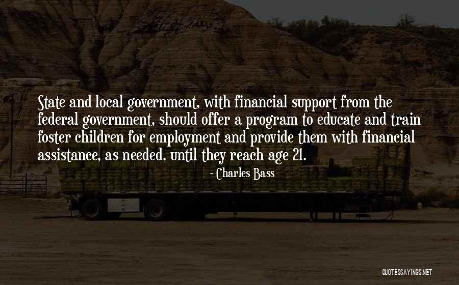 Financial Support Quotes By Charles Bass Financial Support Quotes By Charles Bass