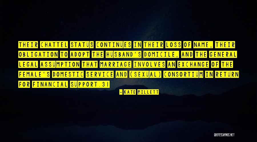 Financial Support Quotes By Kate Millett Financial Support Quotes By Kate Millett