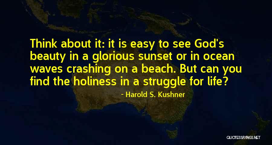 Find Beauty In Life Quotes By Harold S. Kushner